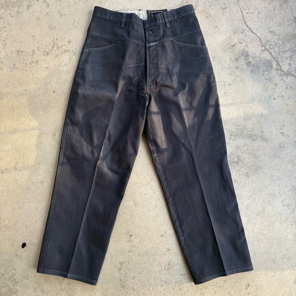 Marithe Francois Girbaud Black Canvas Pants Men’s 36L
